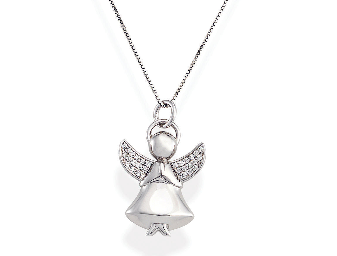 Collana in AG925  e zirconi bianchi (Lungh. 41+4cm) Default Title