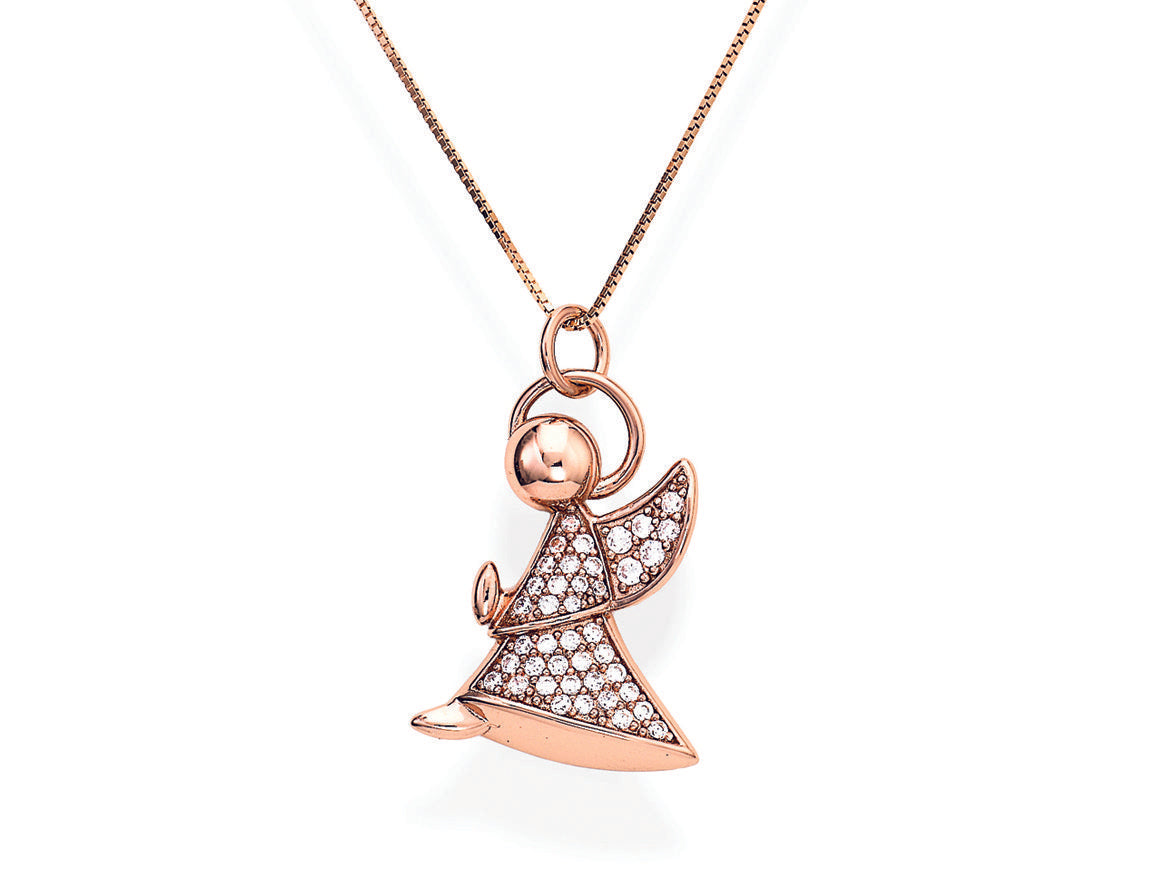 Collana in AG925  e zirconi bianchi (Lungh. 41+4cm) Default Title