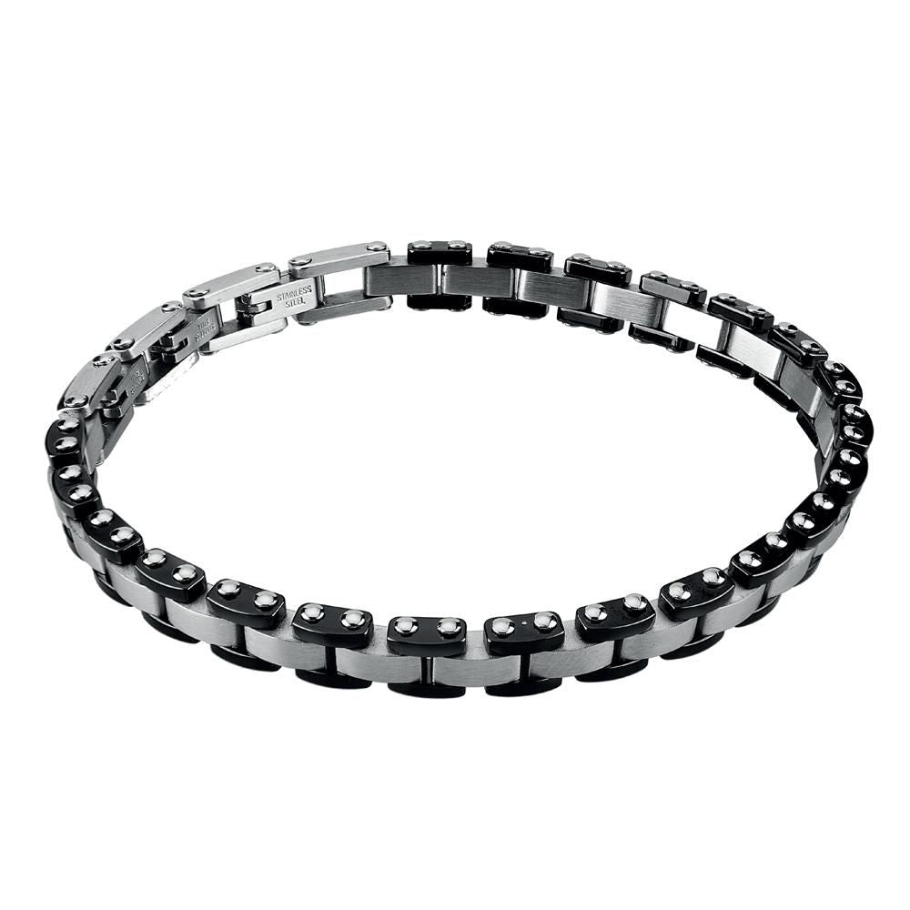 Bracciale a maglie modulari con ceramica bianca Default Title