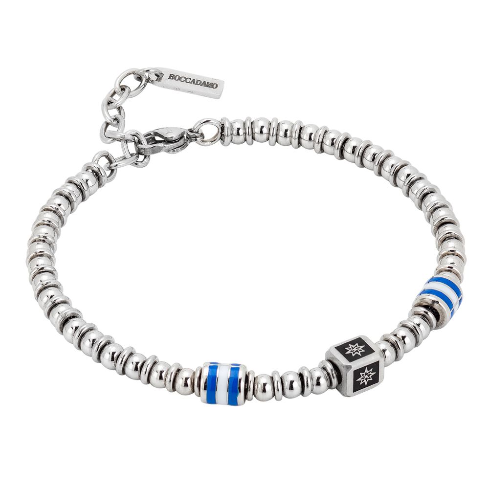 Bracciale beads con dadino centrale e rosa dei venti Default Title