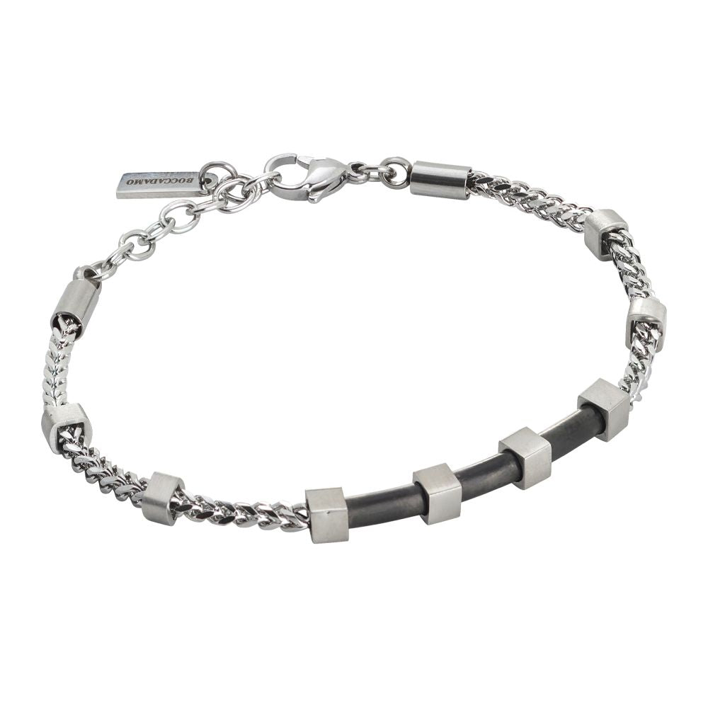 Bracciale in acciaio e pvd nero Default Title