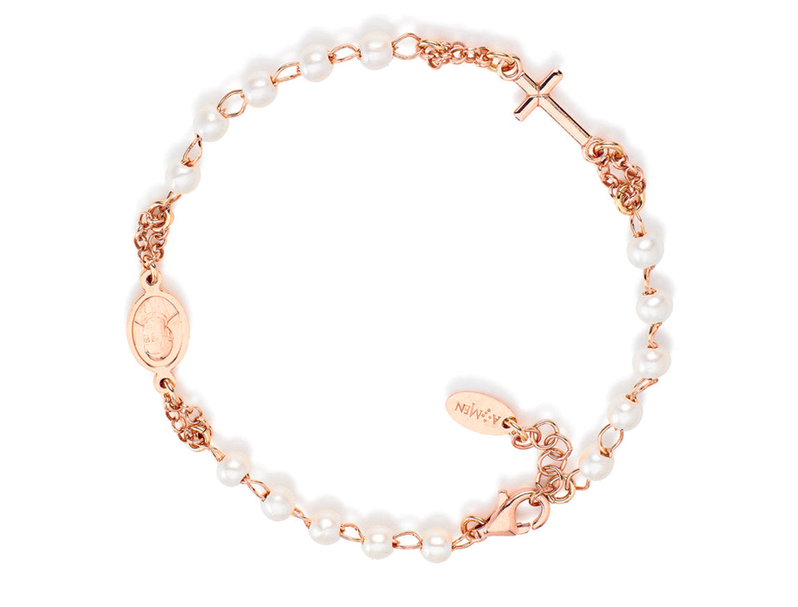 Bracciale Rosario   AG925 perle Default Title