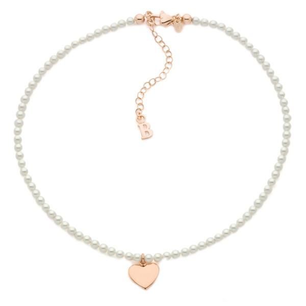Beadthoven - 200 perline a forma di cuore in acrilico bianco