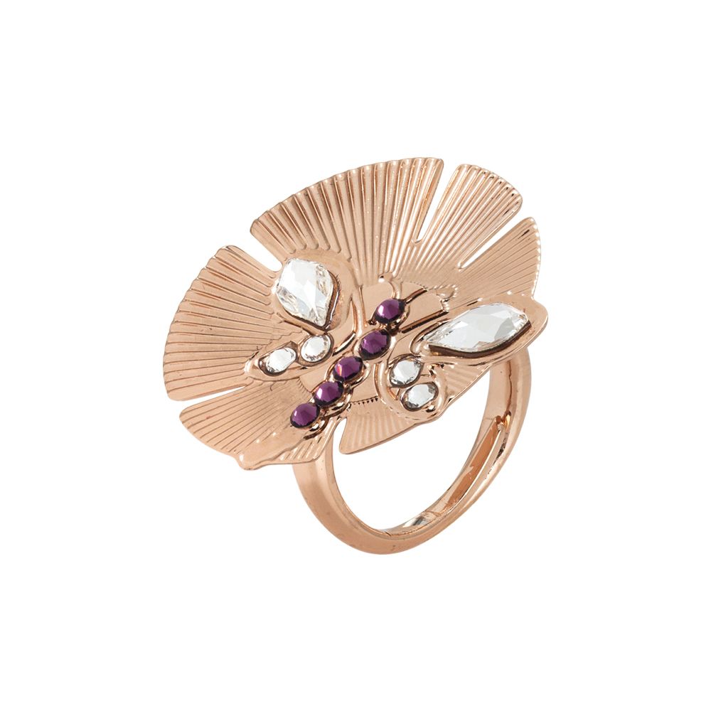 Anello regolabile con fiore Default Title