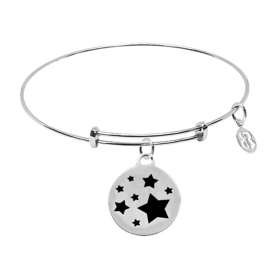 Bracciale con medaglietta "I sogni son desideri" e stelle Default Title