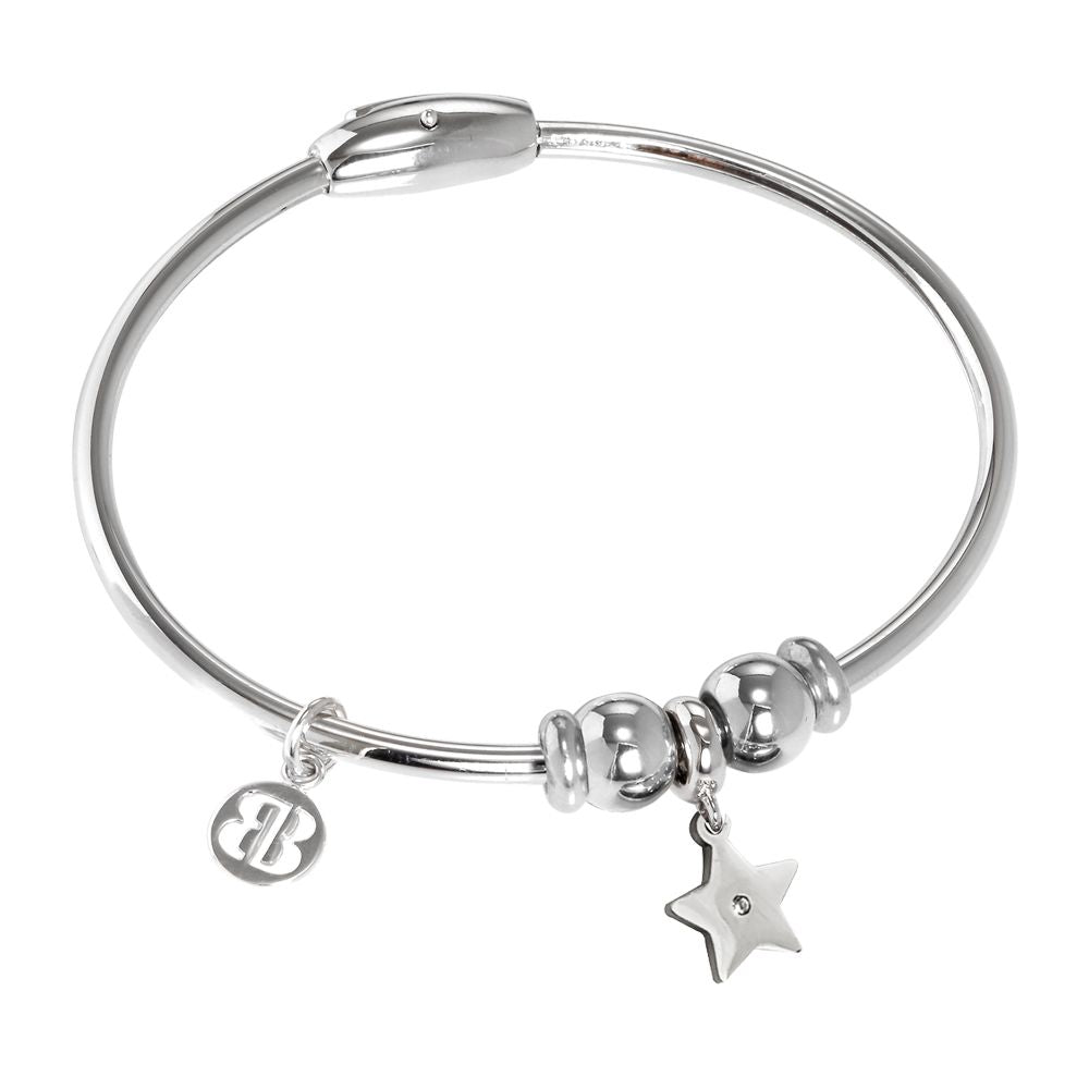 Bracciale con charm a forma di stella e strass Default Title