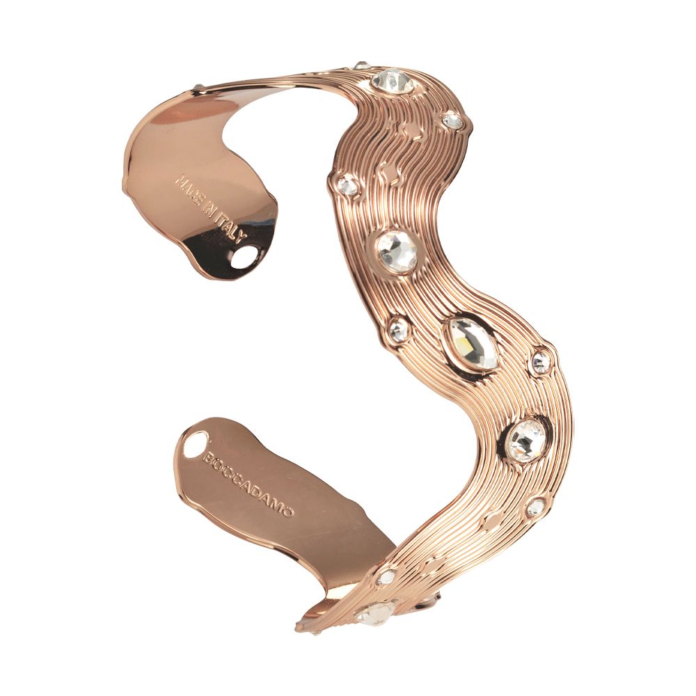 Bracciale rigido a onde con Swarovsky crystal Default Title