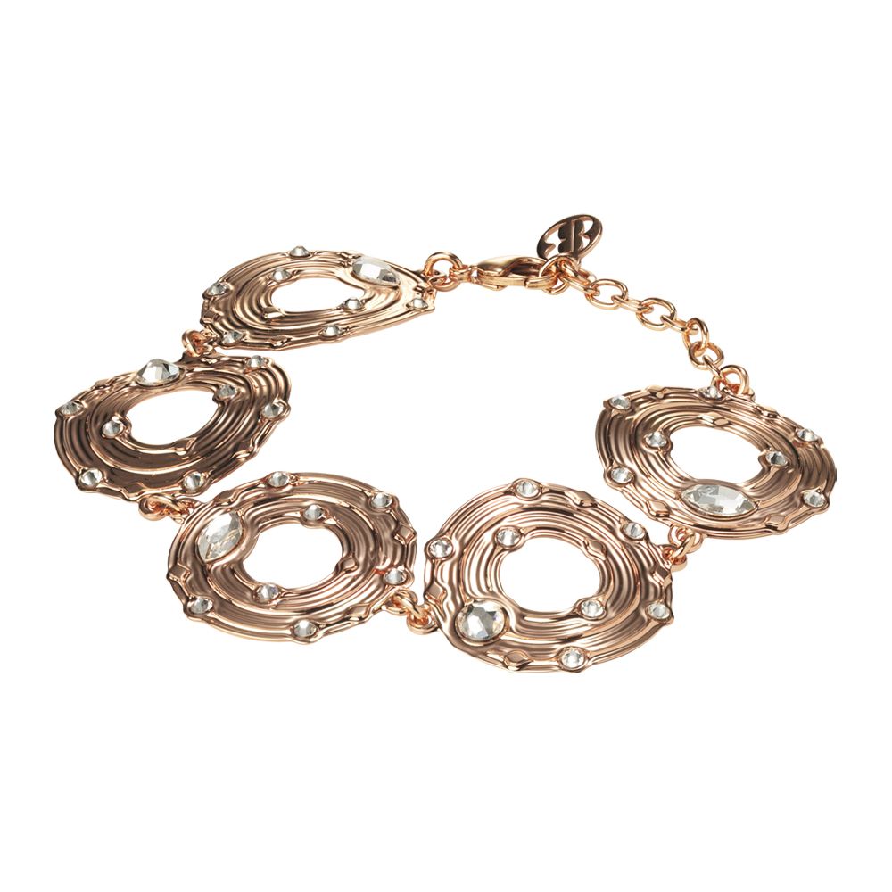 Bracciale con moduli circolari e Swarovski crystal Default Title