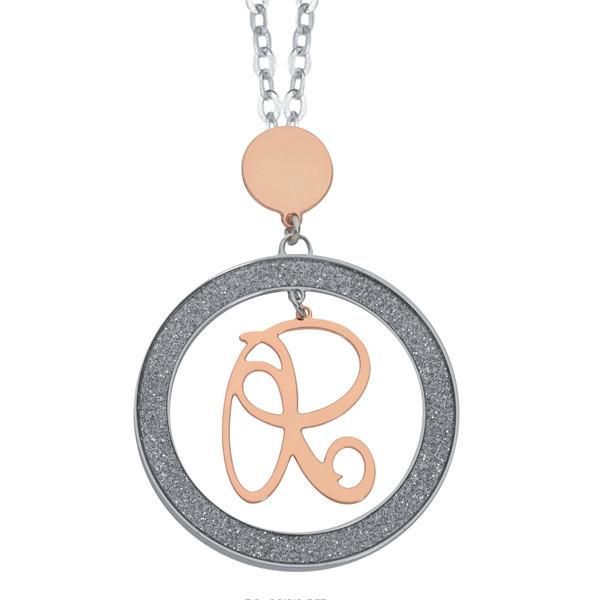 Collana con lettera R pendente piccolo Default Title