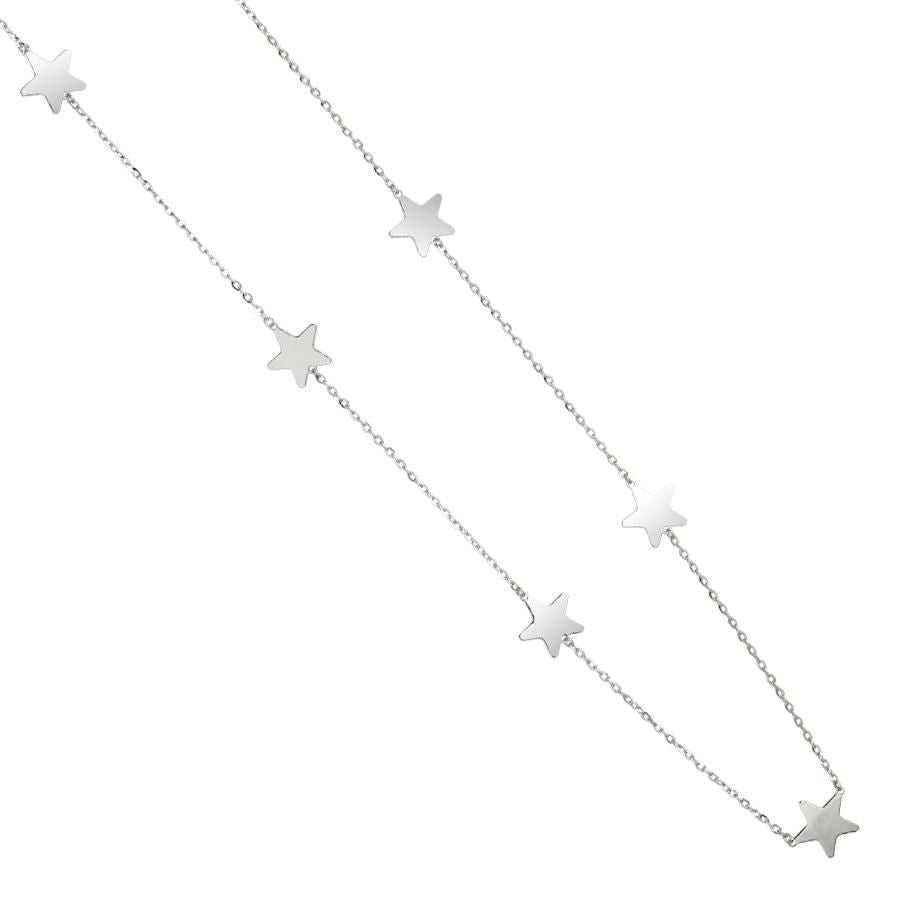 Collana lunga diamantata con stelle Default Title