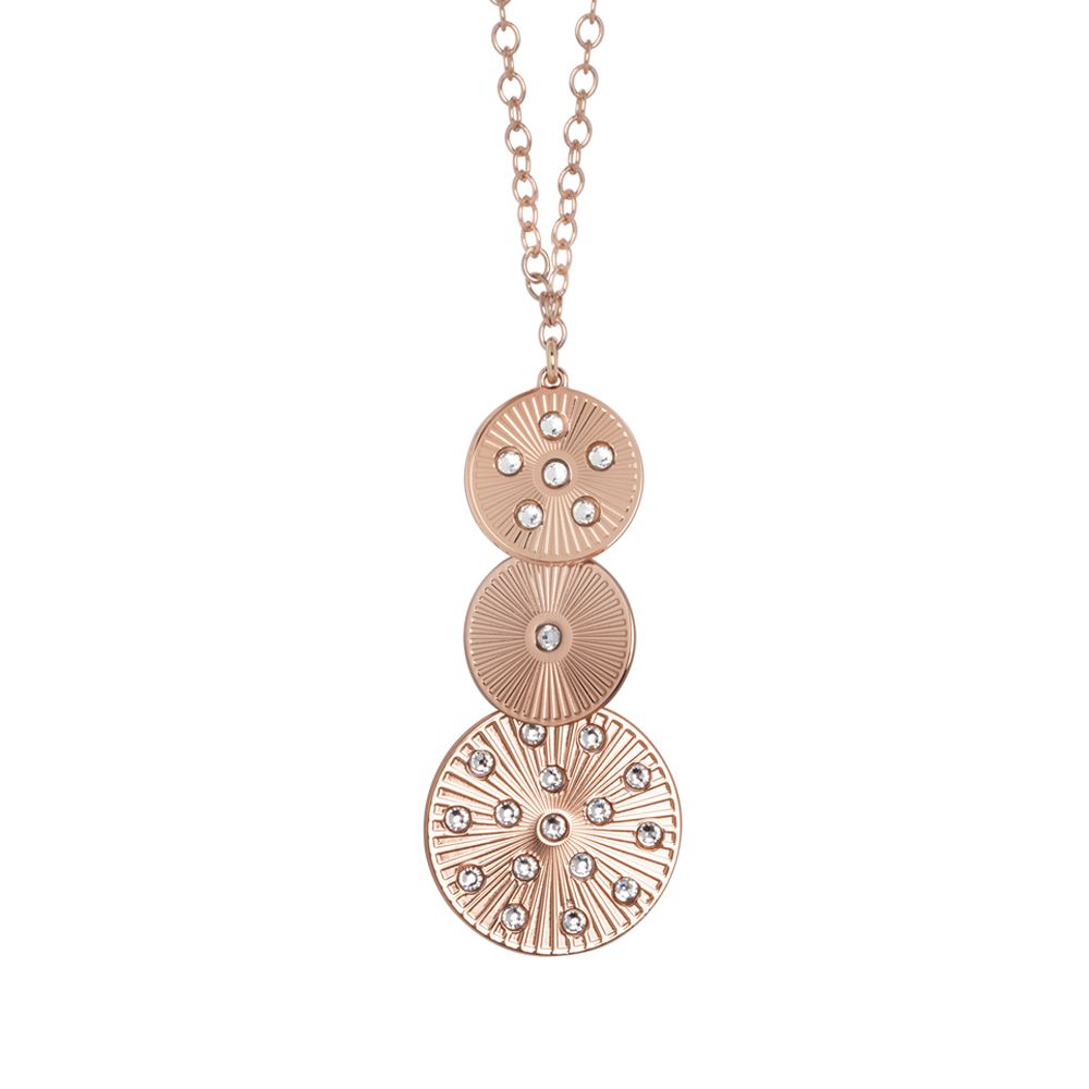 Collana rosata con pendente modulare e Swarovski Default Title