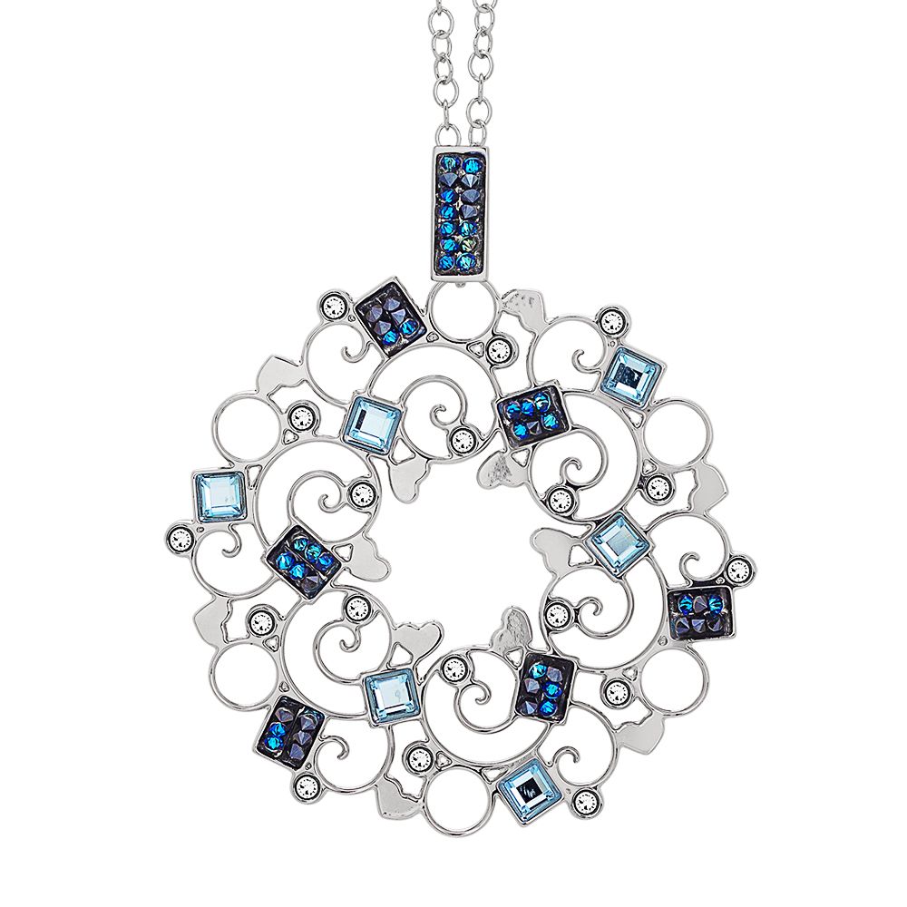 Collana rodiata con pendente decorato di Swarovski Default Title