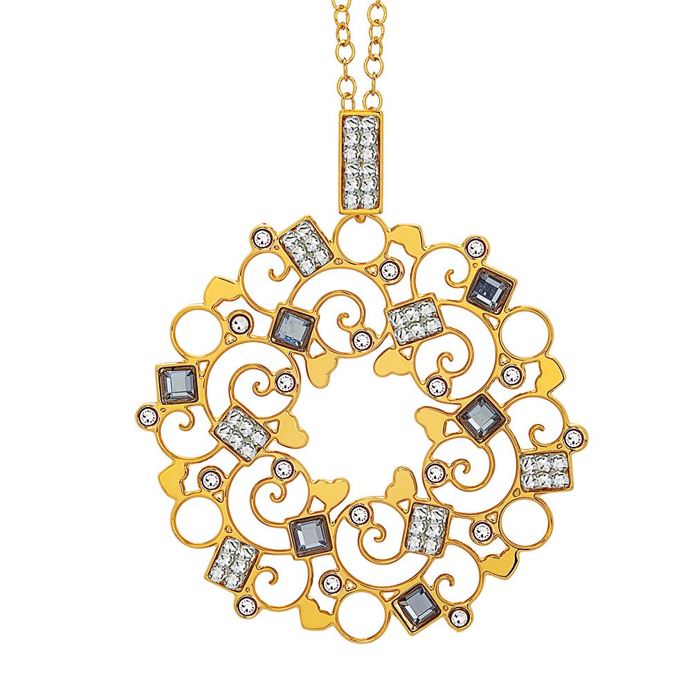 Collana dorata con pendente decorato di Swarovski Default Title