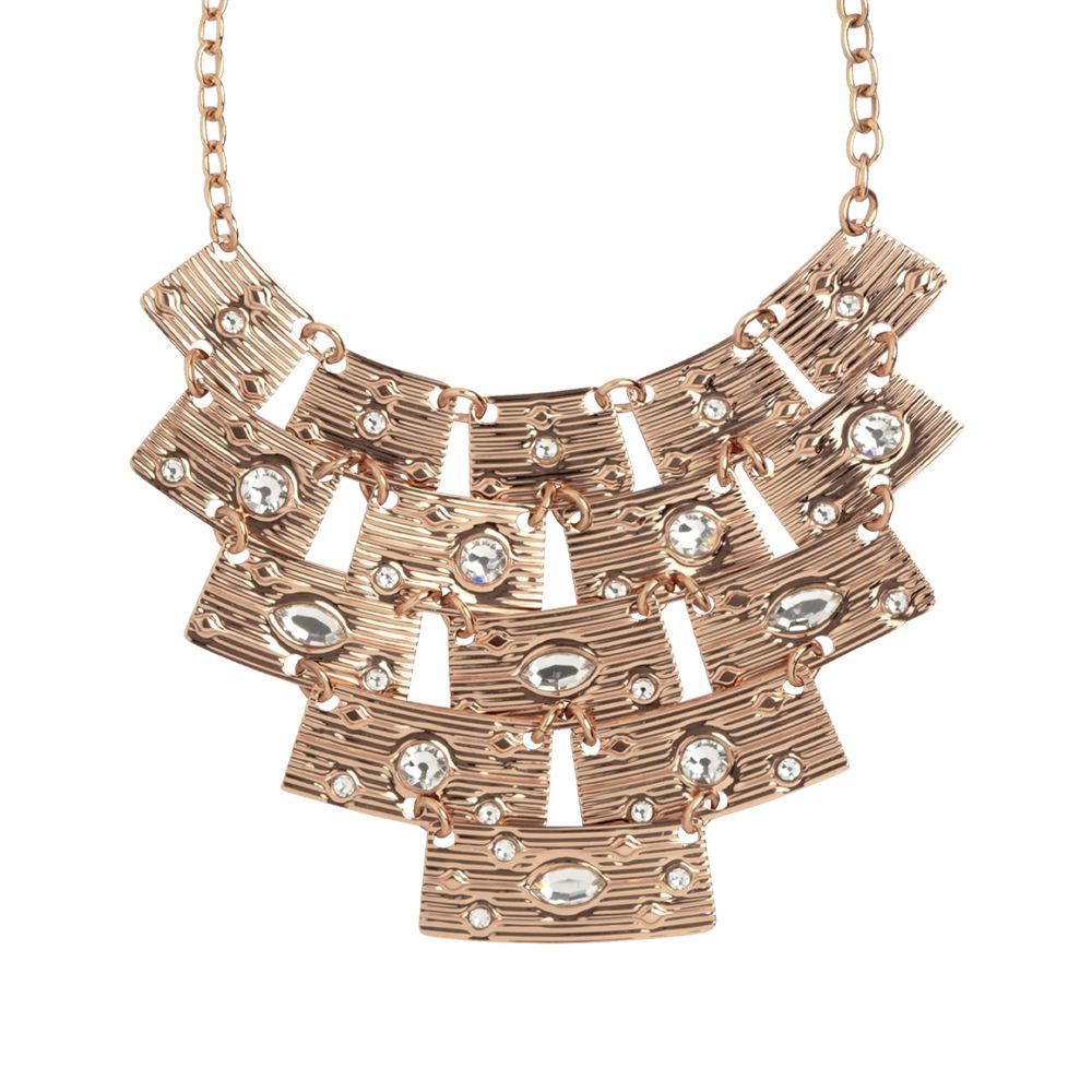 Collana con centrale semirigido e Swarovski crystal Default Title