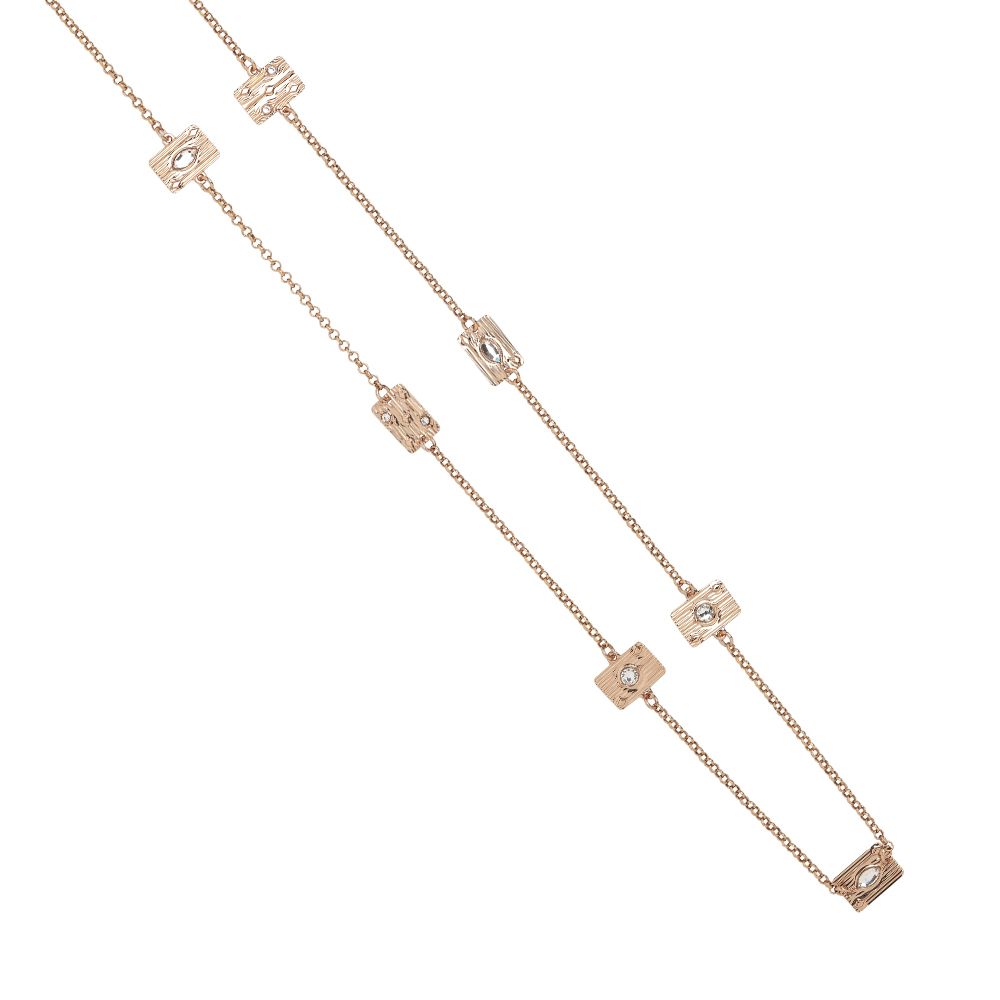 Collana lunga con elementi modulari e Swarovski crystal Default Title