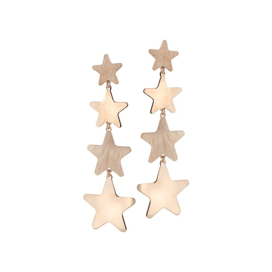 Orecchini rosati con stelle degradè Default Title