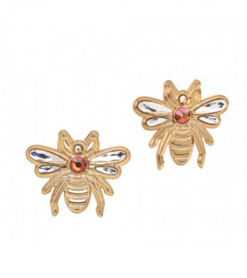 Orecchini a lobo con ape Default Title