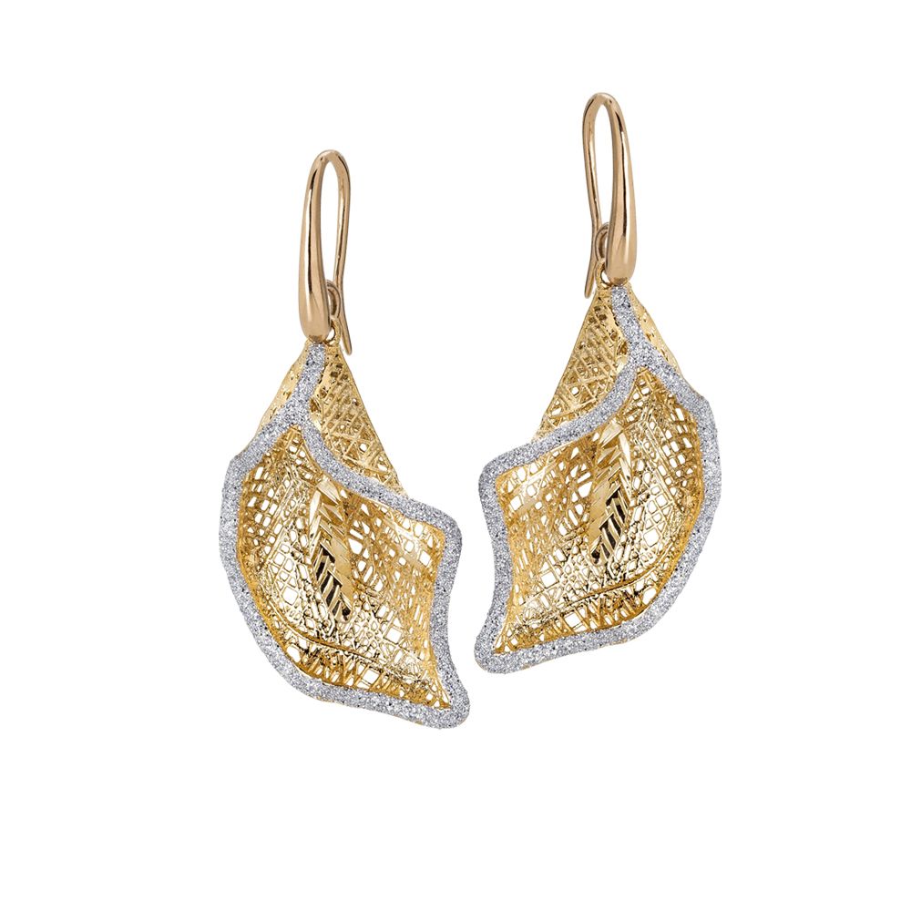 Orecchini con calla pendente in glitter silver Default Title