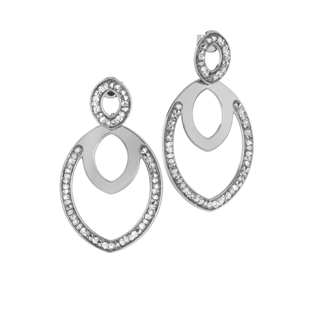 Orecchini pendenti con navette e cristalli Swarovski Default Title