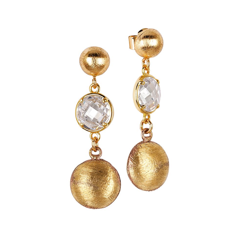 Orecchini pendenti con cristallo crystal Default Title