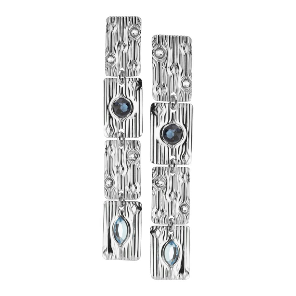 Orecchini modulari con Swarovski blu Default Title