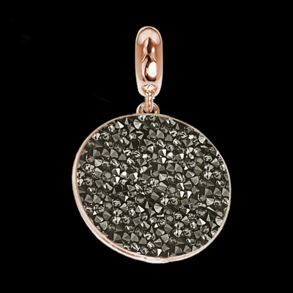 Charm rosato con tappetino Swarovski metallic silver Default Title