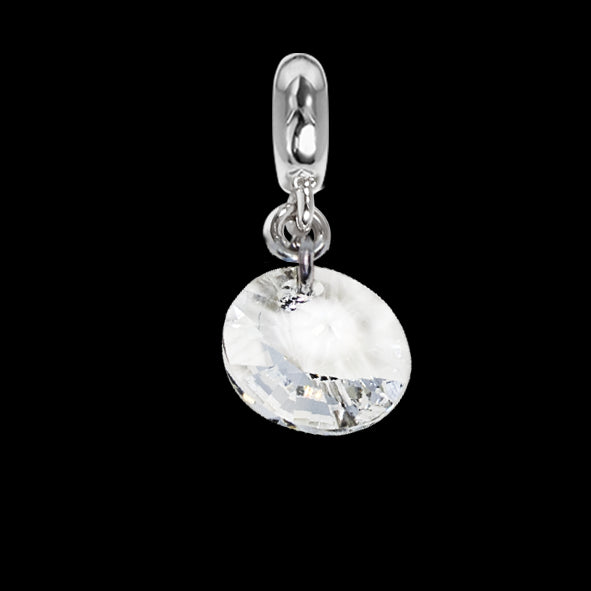 Charm con cristallo Swarovski sfaccettato crystal Default Title