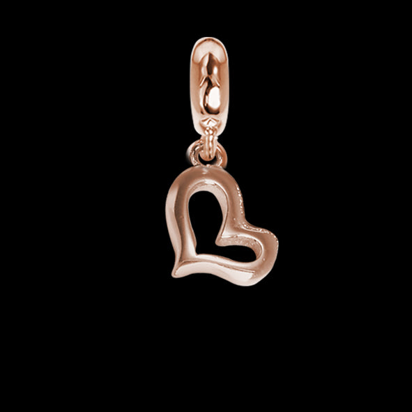 Charm rosato a forma di cuore Default Title