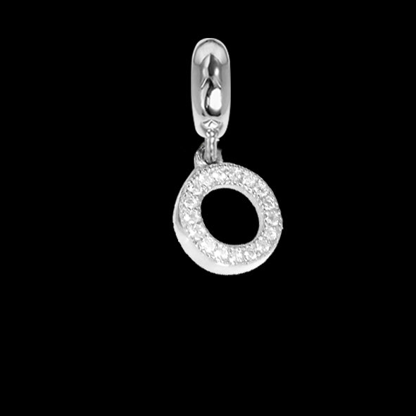Charm a forma di cerchio con zirconi Default Title