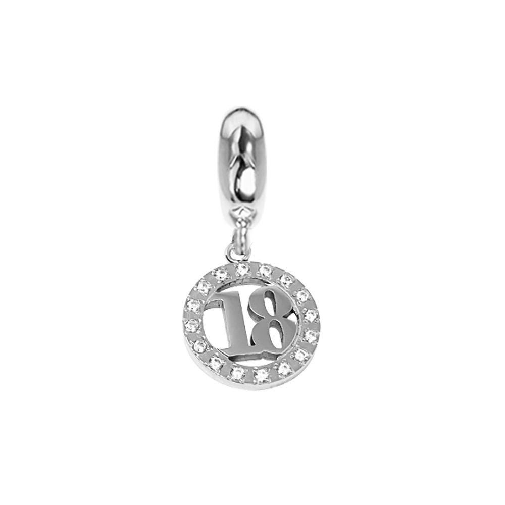 Charm "18esimo" con zirconi Default Title