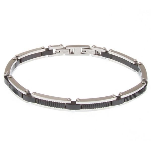 Bracciale modulare in Pvd nero Default Title