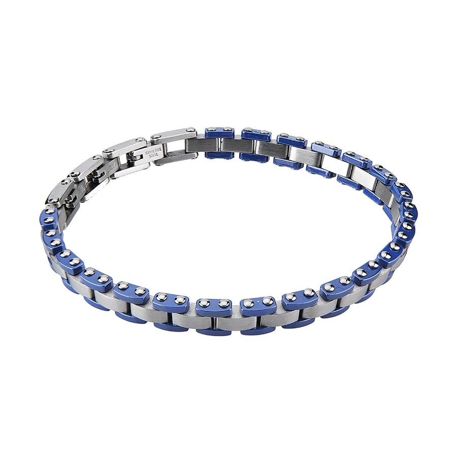 Bracciale a maglie modulari con ceramica blu Default Title