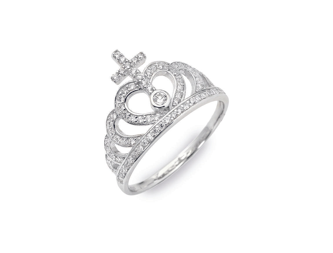 Anello Corona AG925 zirconi Default Title