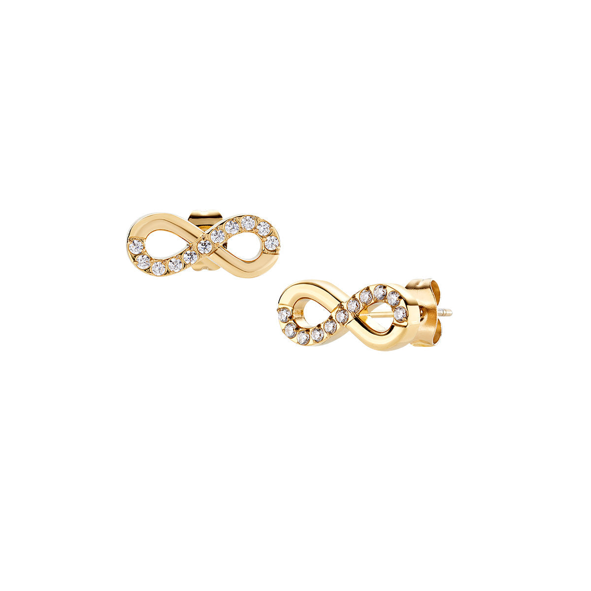 Orecchini in Acciaio con zirconi bianchi - Oro (mod. ACE1804G)