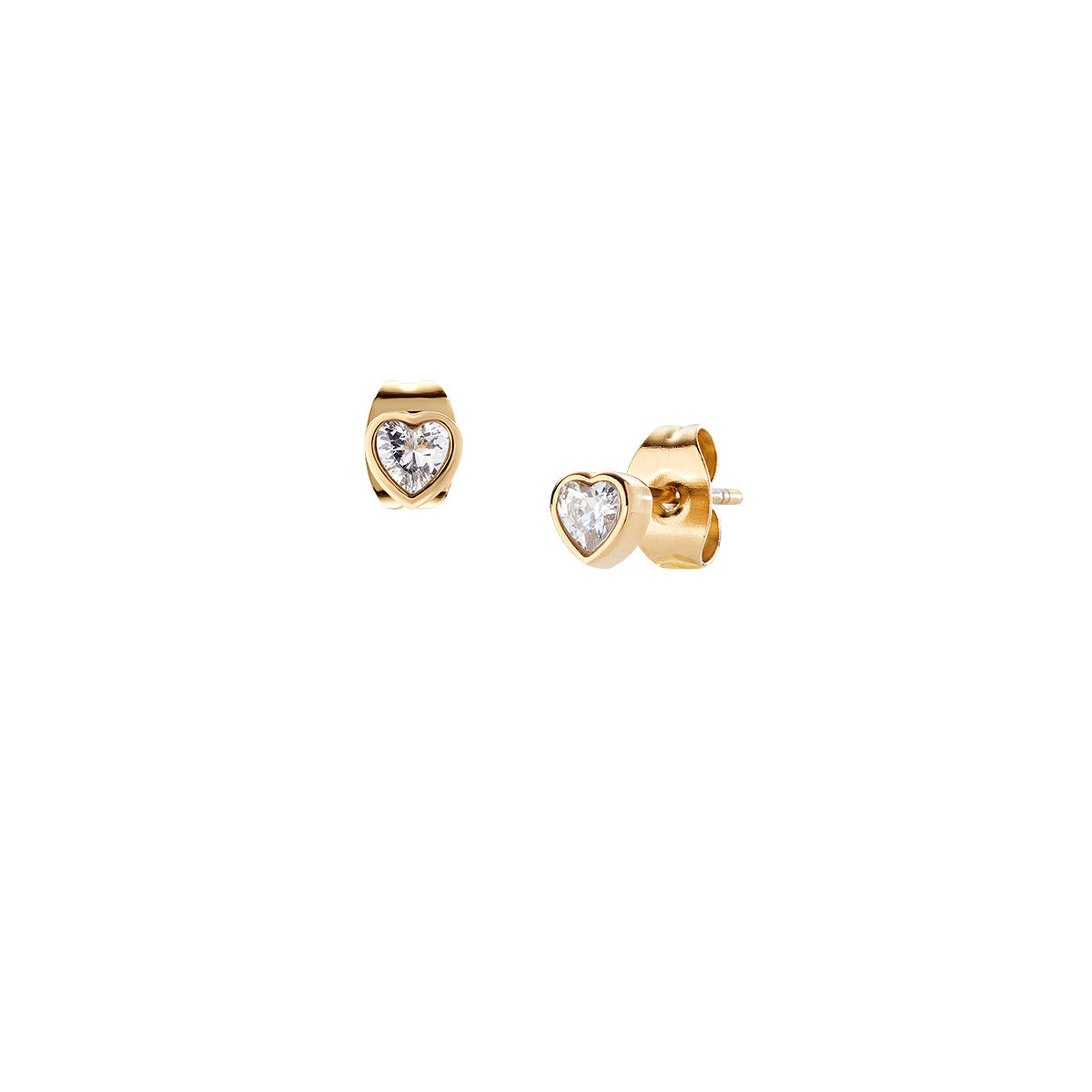 Orecchini in Acciaio con zirconi bianchi - Oro (mod. ACE815625G)