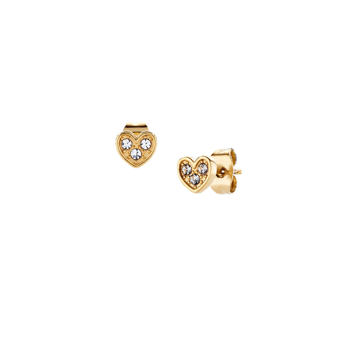 Orecchini in Acciaio con zirconi bianchi - Oro (mod. ACE815626G)