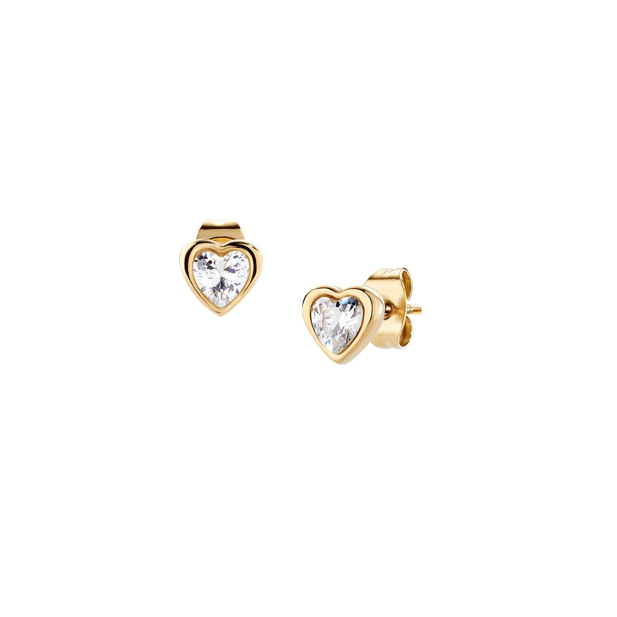 Orecchini in Acciaio con zirconi bianchi - Oro (mod. ACE815627G)