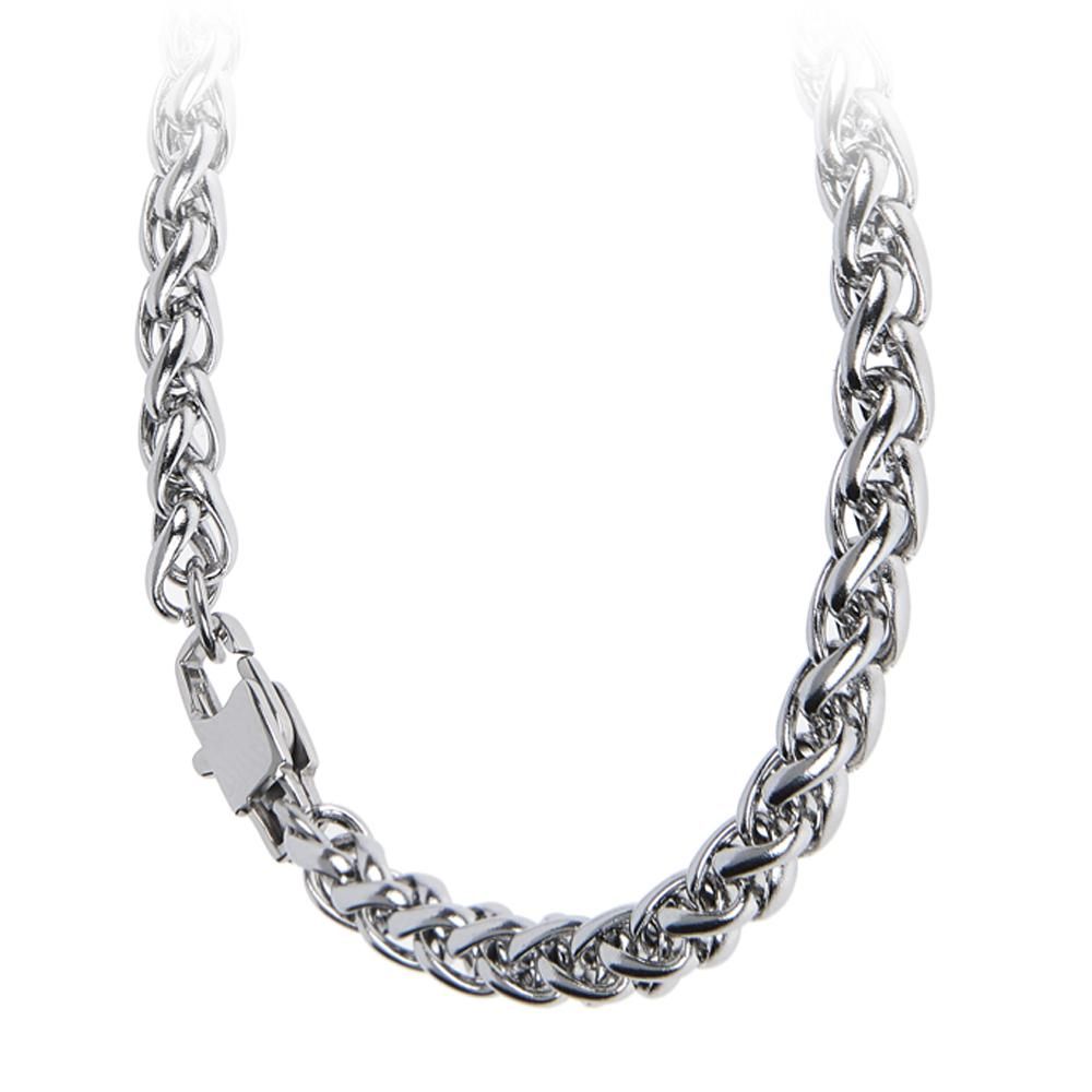 Collana medium a doppia maglia intrecciata Default Title