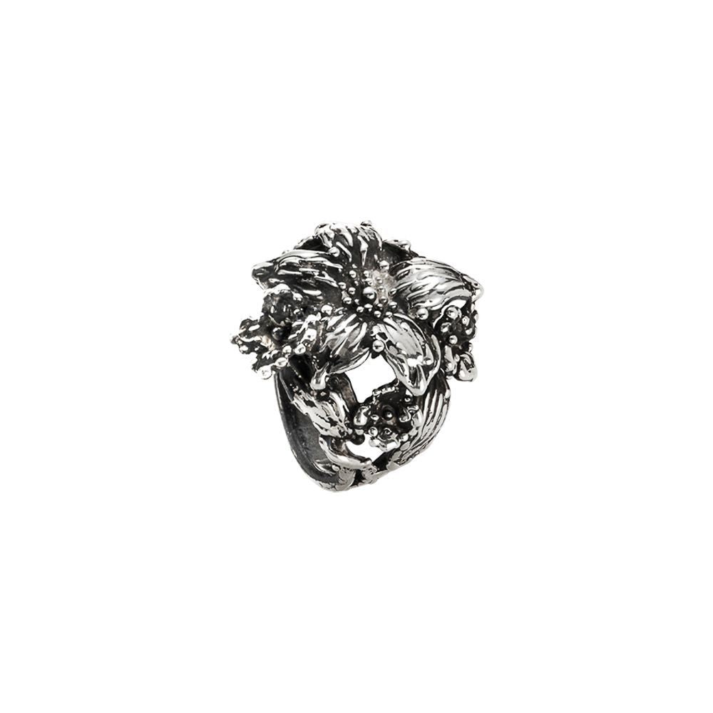 Anello lilium in argento brunito Default Title