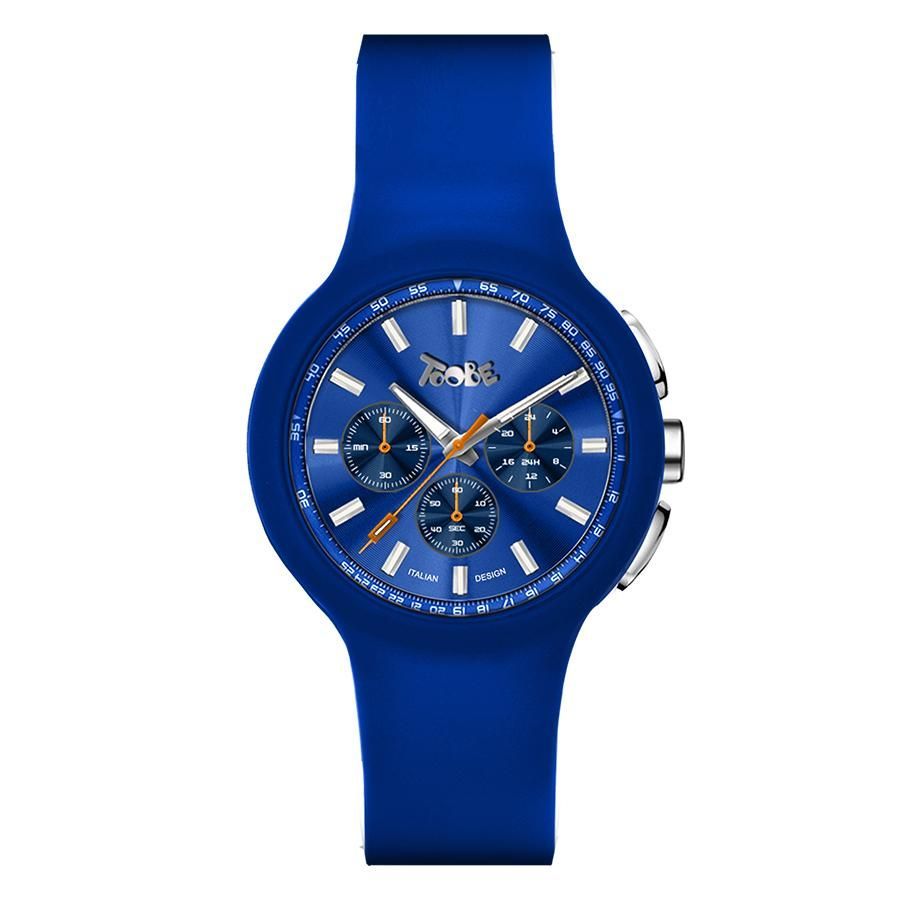 Orologio in silicone anallergico blu cobalto e contatori blu Default Title