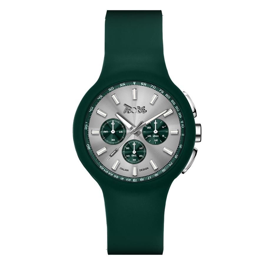 Orologio in silicone anallergico verde e contatori verdi Default Title