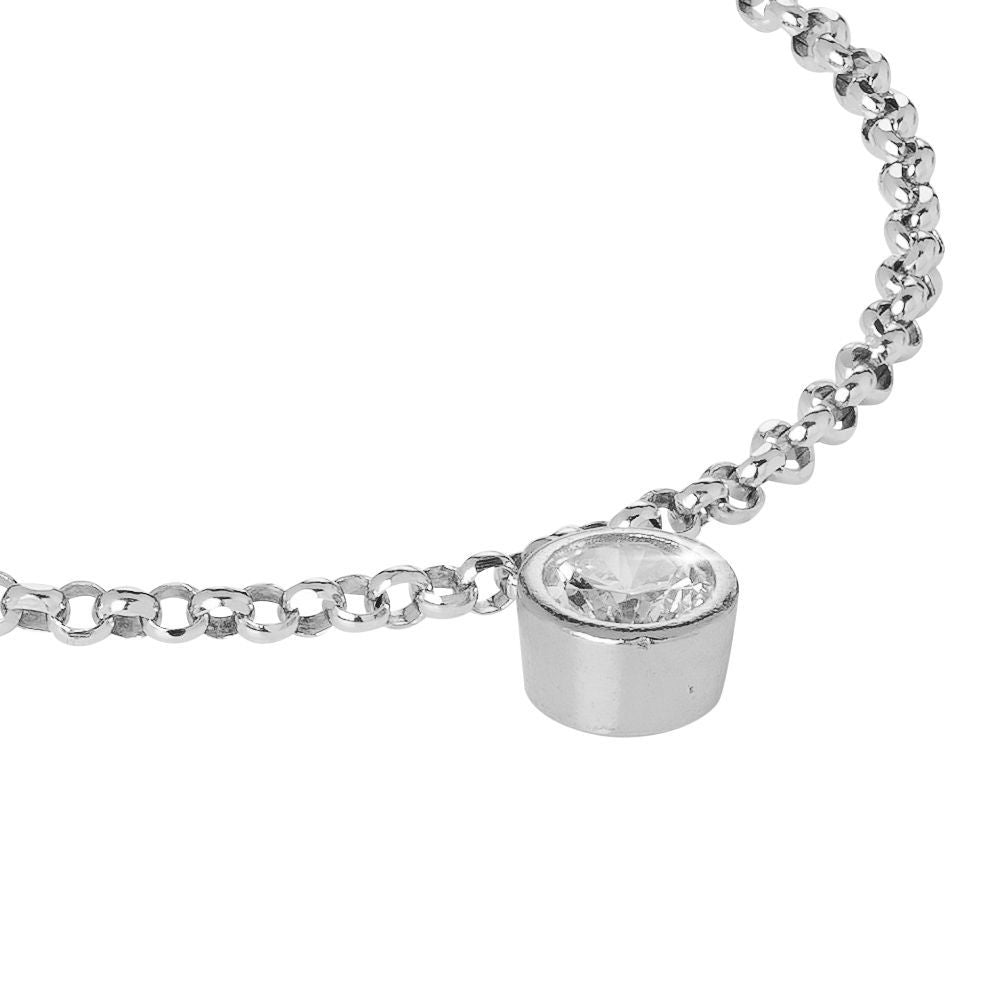Bracciale con zircone taglio diamante pendente Default Title