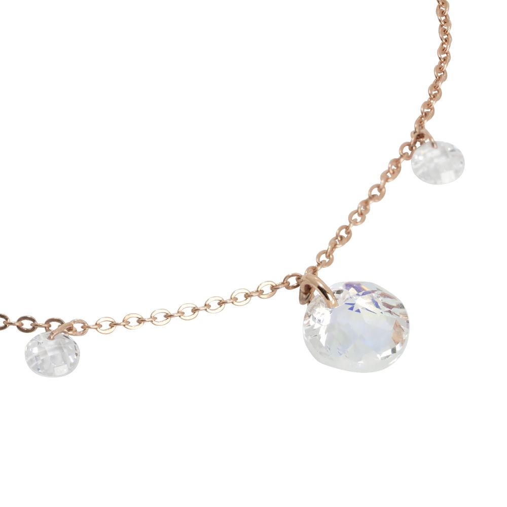 Bracciale con zirconi e Swarovski bianchi Default Title