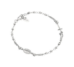 Bracciale in Argento 925 - Rodio - Lungh. 18 + 2 cm