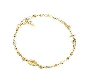Bracciale in Argento 925 - Oro - Lungh. 18 + 2 cm