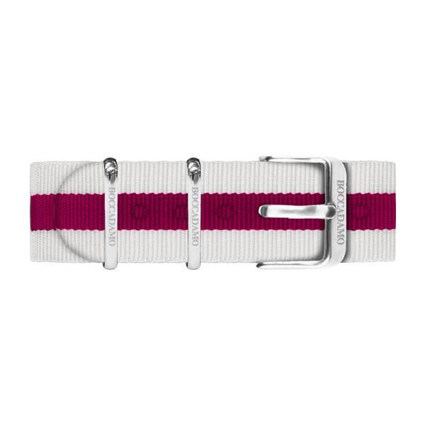 Cinturino in nylon grigio e fucsia Default Title