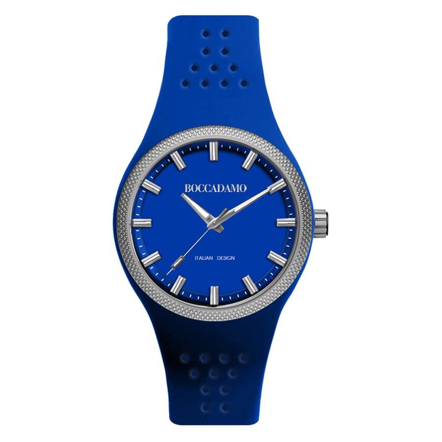 Orologio in silicone anallergico con quadrante e cinturino blu royal Default Title