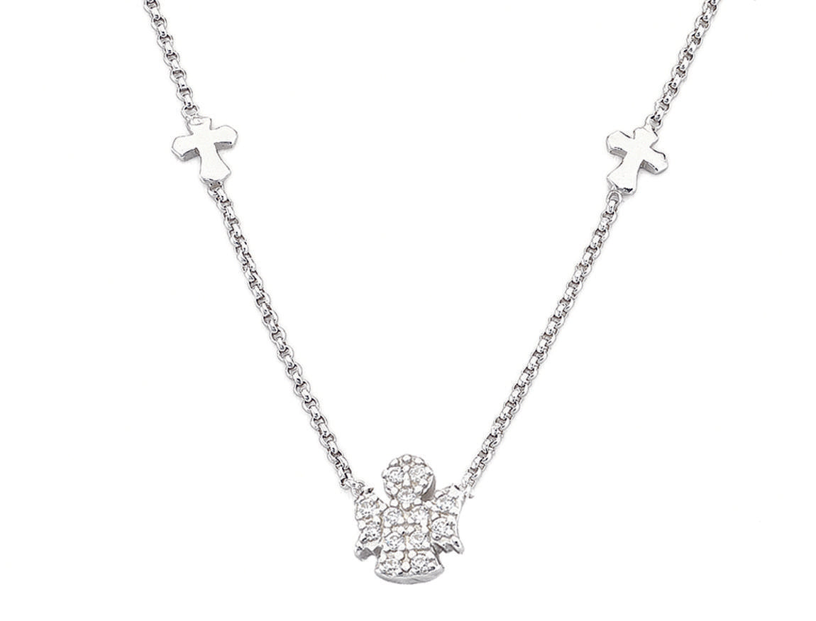 Collana Croci e Angelo AG925 zirconi Default Title