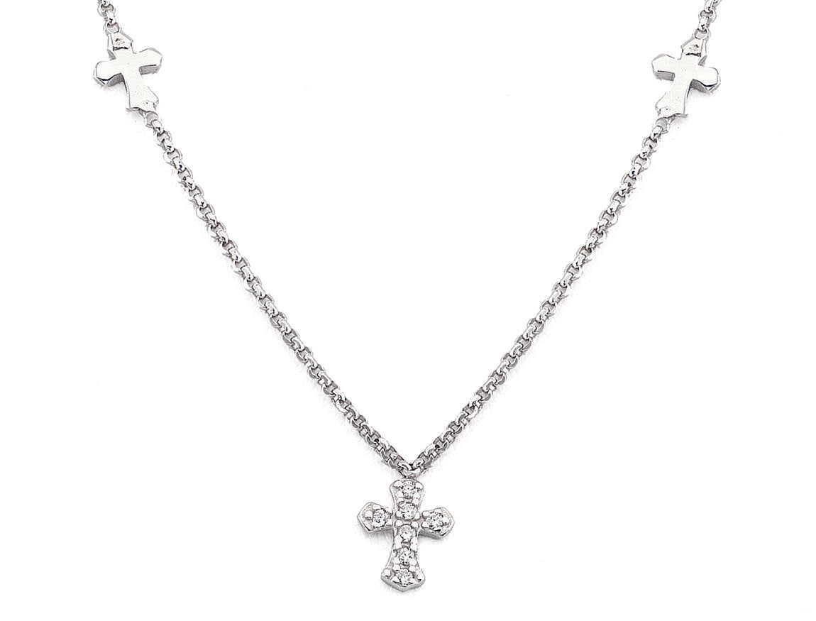 Collana Croci  AG925 zirconi Default Title