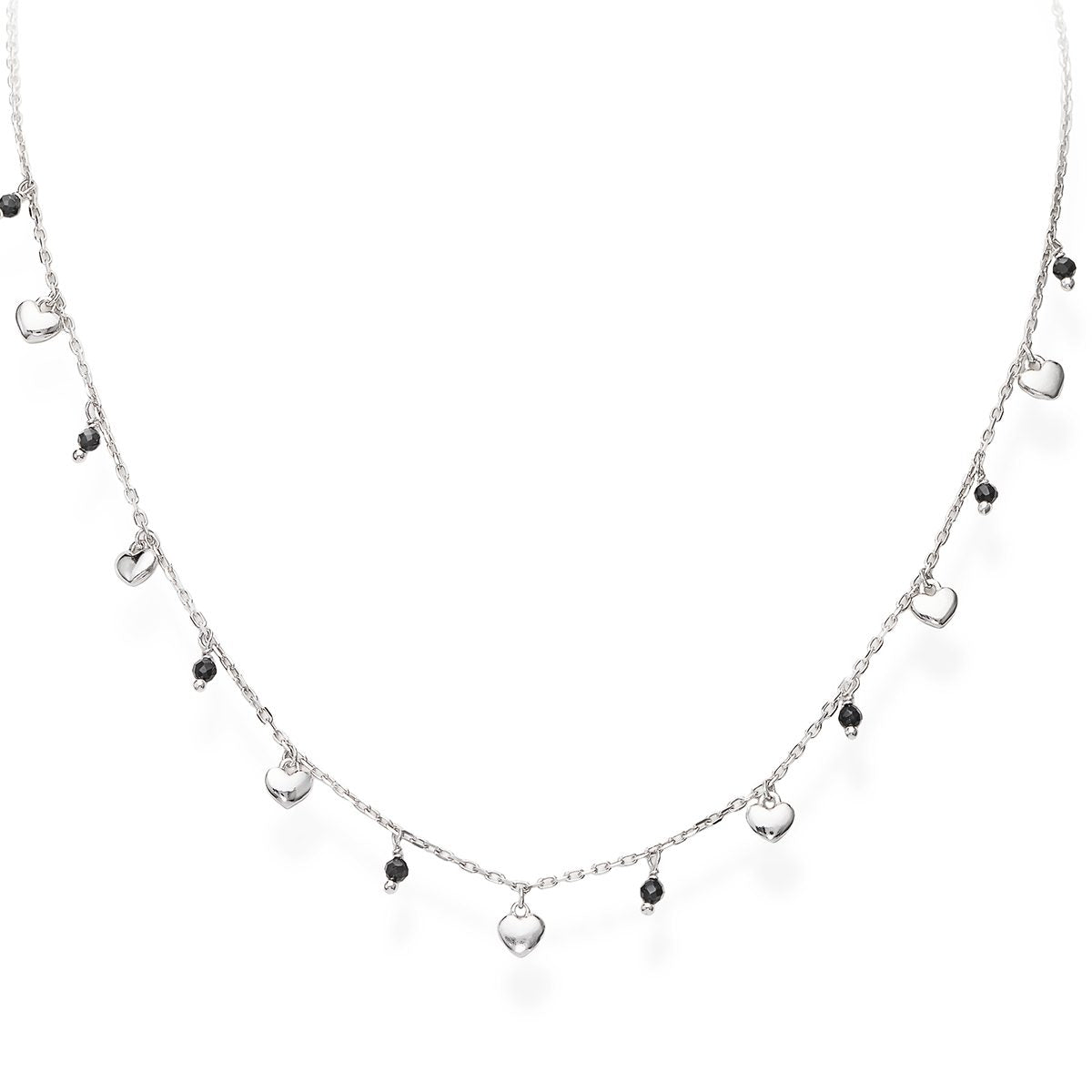 Collana in AG925 Rodio (Lungh. 37+5cm) Default Title